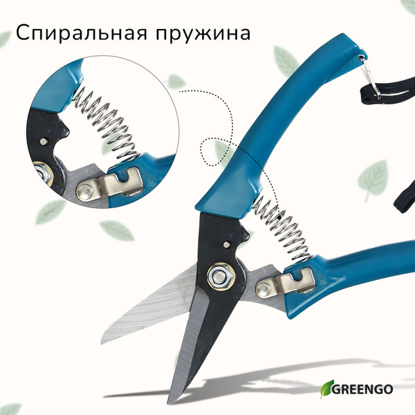 Садовые ножницы механические GREENGO 150785- фото3, картинка3 Садовые ножницы механические GREENGO 150785- фото3