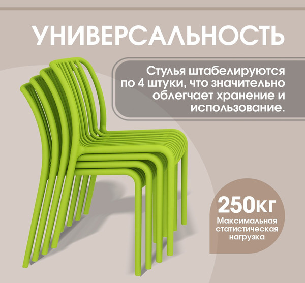 Стул пластиковый Sheffilton SHT-S173- фото3