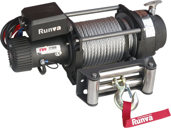 Лебедка электрическая Runva 12V 17500 lbs 7930кг / EWN17500U- фото
