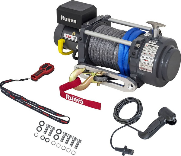 Лебедка электрическая Runva 24V 15000 lbs 6800кг / EWN15000USR24V- фото3