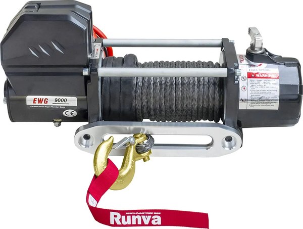 Лебедка автомобильная Runva 12V Magnum 9000 lbs 4200кг / EWG9000S- фото