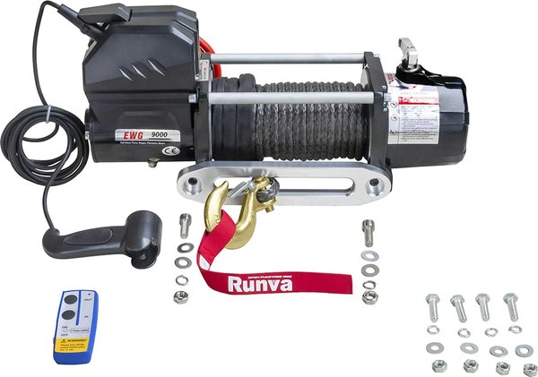 Лебедка автомобильная Runva 12V Magnum 9000 lbs 4200кг / EWG9000S- фото3