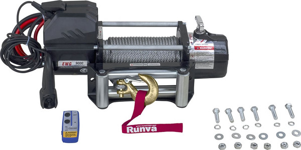 Лебедка электрическая Runva 12V Magnum 9000 lbs 4200кг / EWG9000U- фото2