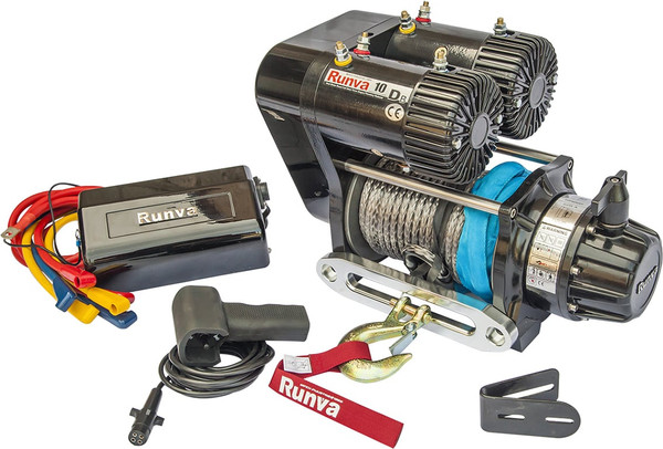 Лебедка электрическая Runva 12V 10000 lbs 4500кг двухмоторная / EWS10000SR- фото, картинка Лебедка электрическая Runva 12V 10000 lbs 4500кг двухмоторная / EWS10000SR- фото