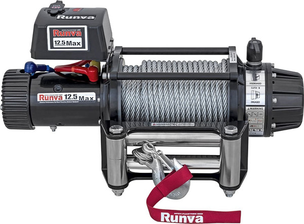 Лебедка электрическая Runva 12V 12500 lbs 5670кг / EWB12500MAXS - фото, картинка Лебедка электрическая Runva 12V 12500 lbs 5670кг / EWB12500MAXS