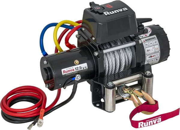Лебедка электрическая Runva 12V 12500 lbs 5670кг / 12.5XS- фото, картинка Лебедка электрическая Runva 12V 12500 lbs 5670кг / 12.5XS- фото