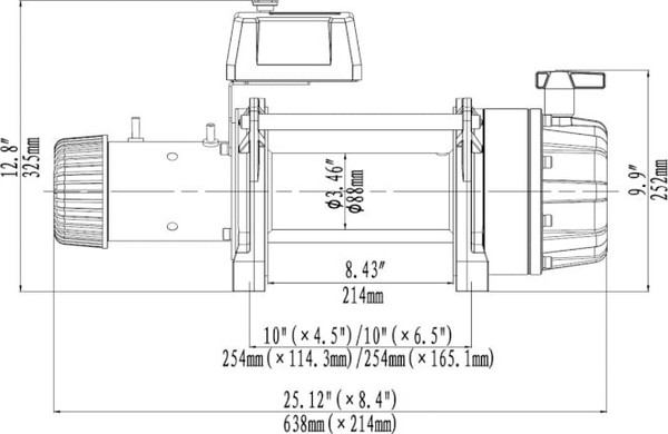 Лебедка электрическая Runva 12V 18000 lbs / EWB18000S- фото7, картинка7 Лебедка электрическая Runva 12V 18000 lbs / EWB18000S- фото7