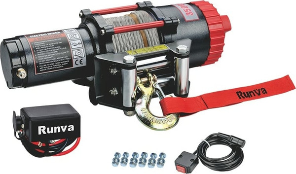 Лебедка электрическая Runva 12V 3500A lbs 1588кг / EWT3500A - фото, картинка Лебедка электрическая Runva 12V 3500A lbs 1588кг / EWT3500A