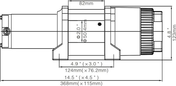 Лебедка электрическая Runva 12V 3500A lbs 1588кг / EWT3500ASR- фото8, картинка8 Лебедка электрическая Runva 12V 3500A lbs 1588кг / EWT3500ASR- фото8