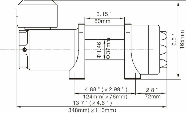 Лебедка электрическая Runva 12V 3500A lbs 1588кг / EWP3500ASR- фото8, картинка8 Лебедка электрическая Runva 12V 3500A lbs 1588кг / EWP3500ASR- фото8