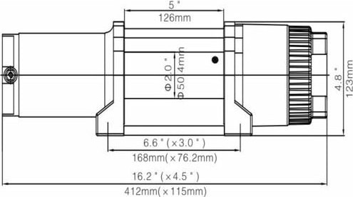Лебедка электрическая Runva 12V 4500 lbs 2041кг / EWT4500ASR- фото9