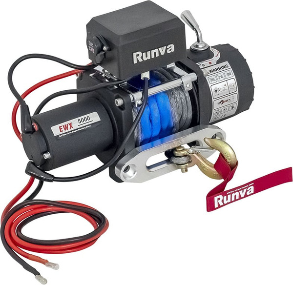 Лебедка электрическая Runva 12V 5000 lbs 2268кг / EWX5000SR- фото