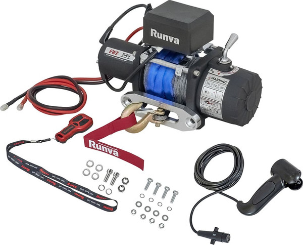 Лебедка электрическая Runva 12V 5000 lbs 2268кг / EWX5000SR- фото3