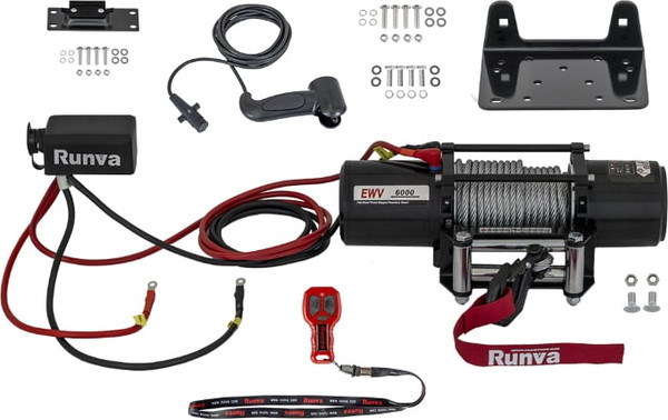 Лебедка электрическая Runva 12V Runva 6000 lbs 2722кг / EWV6000S- фото2, картинка2 Лебедка электрическая Runva 12V Runva 6000 lbs 2722кг / EWV6000S- фото2