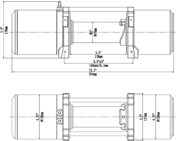 Лебедка электрическая Runva 12V Runva 6000 lbs 2722кг / EWV6000S- фото5, картинка5 Лебедка электрическая Runva 12V Runva 6000 lbs 2722кг / EWV6000S- фото5