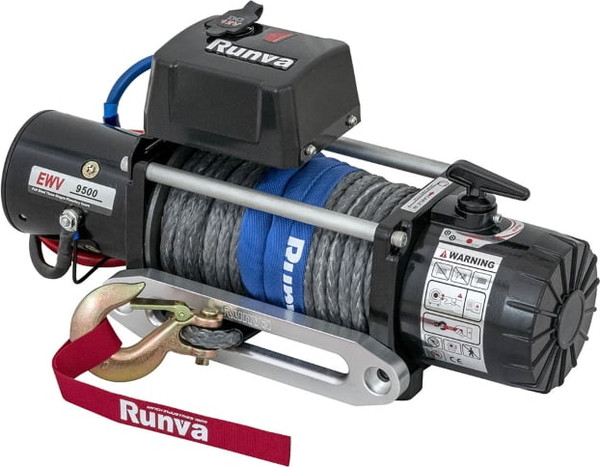 Лебедка электрическая Runva 12V 9500 lbs 4350кг / EWV9500SSR- фото, картинка Лебедка электрическая Runva 12V 9500 lbs 4350кг / EWV9500SSR- фото