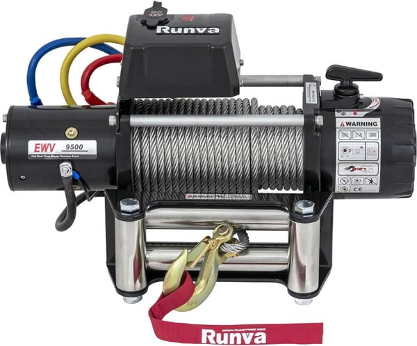 Лебедка электрическая Runva 12V 9500 lbs 4350кг / EWV9500S- фото, картинка Лебедка электрическая Runva 12V 9500 lbs 4350кг / EWV9500S- фото