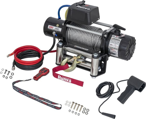 Лебедка электрическая Runva 12V 9500 lbs 4350кг / EWV9500S- фото2, картинка2 Лебедка электрическая Runva 12V 9500 lbs 4350кг / EWV9500S- фото2