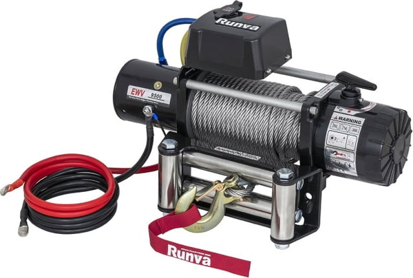 Лебедка электрическая Runva 12V 9500 lbs 4350кг / EWV9500S- фото3, картинка3 Лебедка электрическая Runva 12V 9500 lbs 4350кг / EWV9500S- фото3