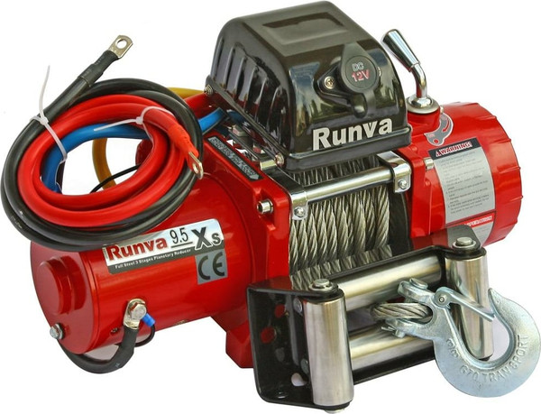 Лебедка электрическая Runva 12V 9500 lbs 4350кг / 9.5XS - фото, картинка Лебедка электрическая Runva 12V 9500 lbs 4350кг / 9.5XS