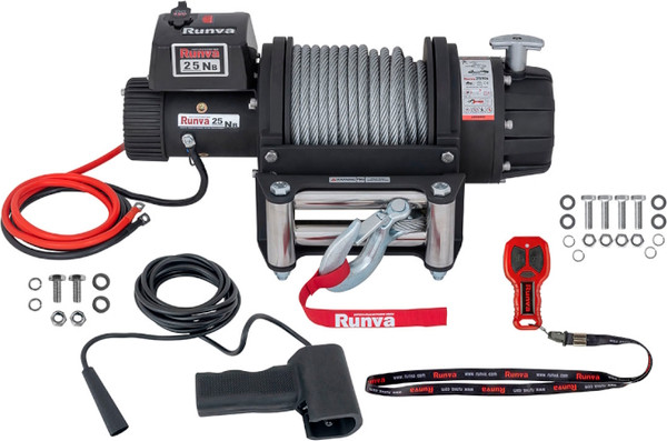 Лебедка электрическая Runva 24V 25000 lbs / EWB25000S24V- фото