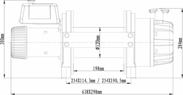 Лебедка электрическая Runva 24V 25000 lbs / EWB25000S24V- фото7