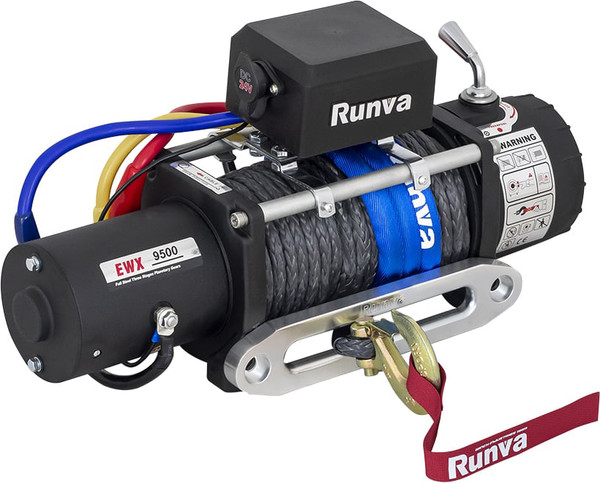 Лебедка электрическая Runva 24V 9500 lbs 4350кг / EWX9500SSR24V- фото