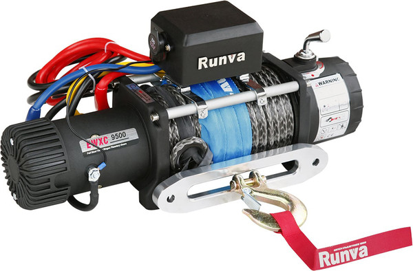 Лебедка электрическая Runva 24V 9500 lbs 4350кг / EWXC9500SSR24V- фото