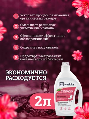 Жидкость для биотуалета GoodHim Bio-T Pink / 13184- фото6