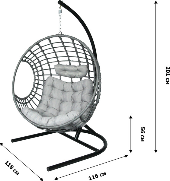 Кресло подвесное Garden Story Лондон / 3978-МП- фото8