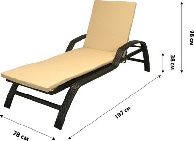 Шезлонг Garden Story Бруно / 7025-МП2025- фото8