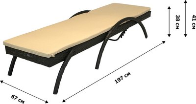 Шезлонг Garden Story Риччи / 7023-МП2025- фото8