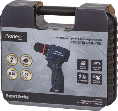 Аккумуляторная дрель-шуруповерт Pioneer CD-E1602BL-12C- фото10