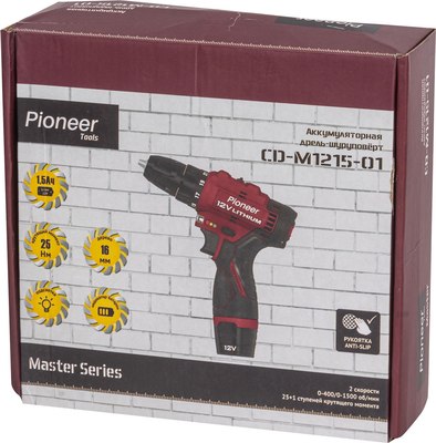 Аккумуляторная дрель-шуруповерт Pioneer CD-M1215-01- фото9