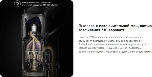 Вертикальный пылесос Dreame Z30 Cordless Vacuum Cleaner Aqua Cycle / VZV77B- фото10