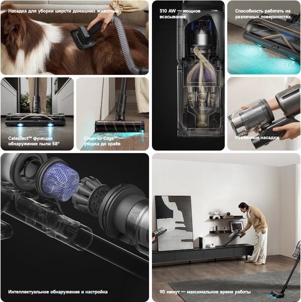Вертикальный пылесос Dreame Z30 Cordless Vacuum Cleaner Aqua Cycle / VZV77B- фото9