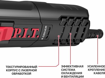 Угловая шлифовальная машина P.I.T PWS125-C8- фото4