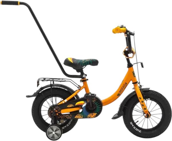 Детский велосипед с ручкой ZigZag ZIGZAG Zoo 12 / ZG-1281 - фото