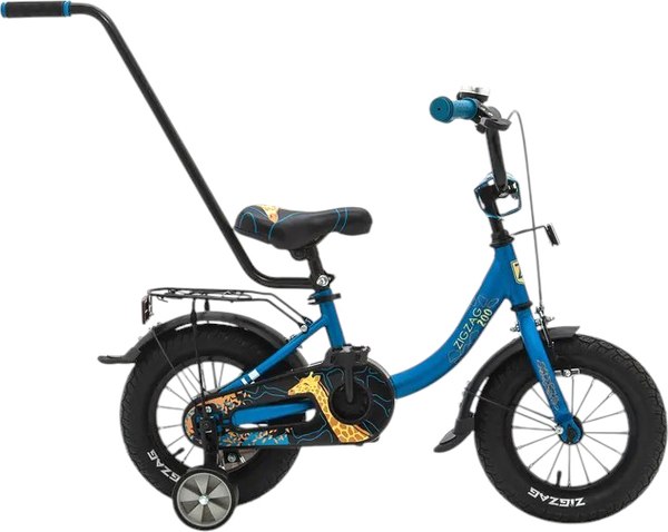 Детский велосипед с ручкой ZigZag Zoo 12 / ZG-1283- фото