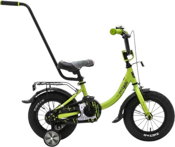Детский велосипед с ручкой ZigZag Zoo 12 / ZG-1284- фото