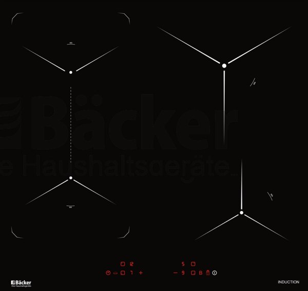 Индукционная варочная панель Backer BIH604-1T-S4 Black- фото