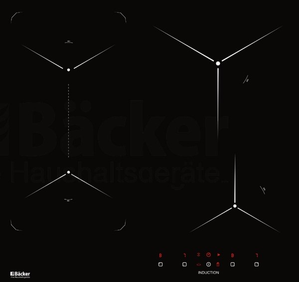 Индукционная варочная панель Backer BIH604-1T-S5 Black- фото
