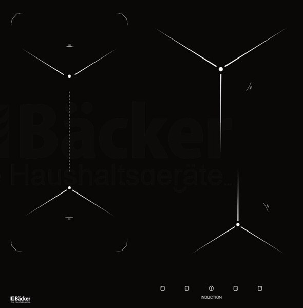 Индукционная варочная панель Backer BIH604-1T-S5 Black- фото2