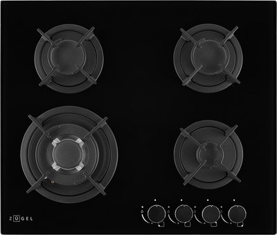 Газовая варочная панель Zugel ZGH603B- фото