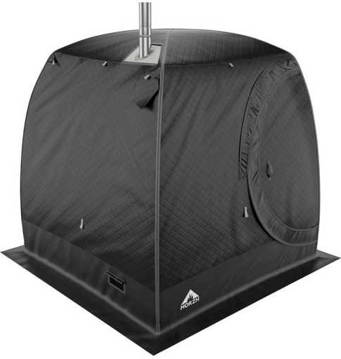 Палатка-баня MORZH Lux 1 окно (черный)- фото