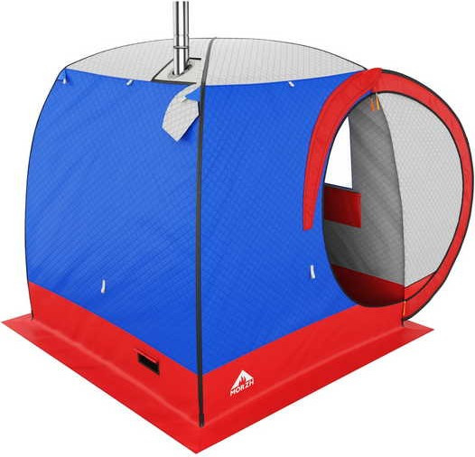 Палатка-баня MORZH Lux 2 окна (триколор)- фото2