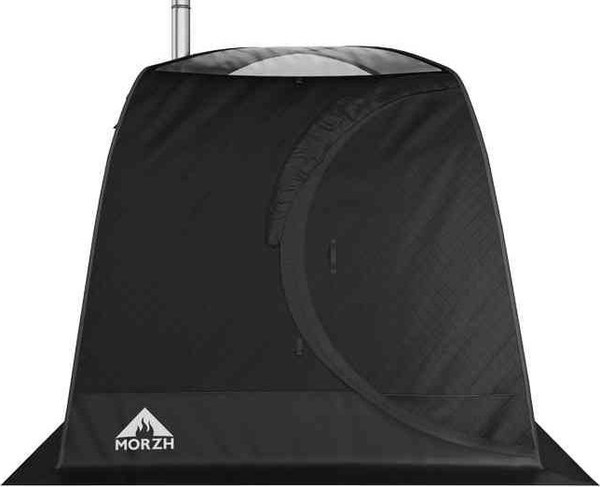 Палатка-баня MORZH Sky Lux 1 окно (черный)- фото2