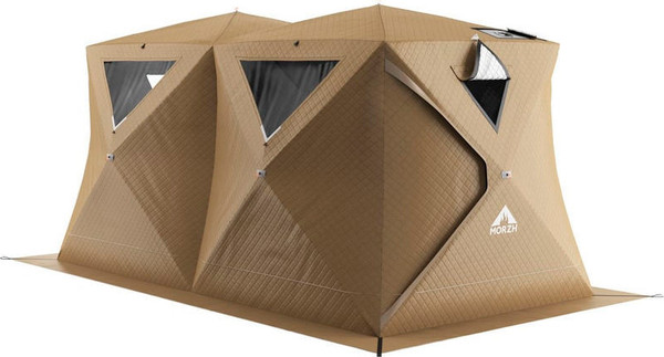 Палатка-баня MORZH Куб дубль (бежевый)- фото