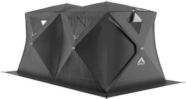 Палатка-баня MORZH Куб дубль (черный)- фото
