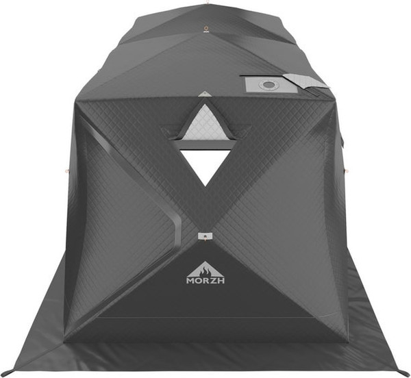 Палатка-баня MORZH Куб дубль (черный)- фото2